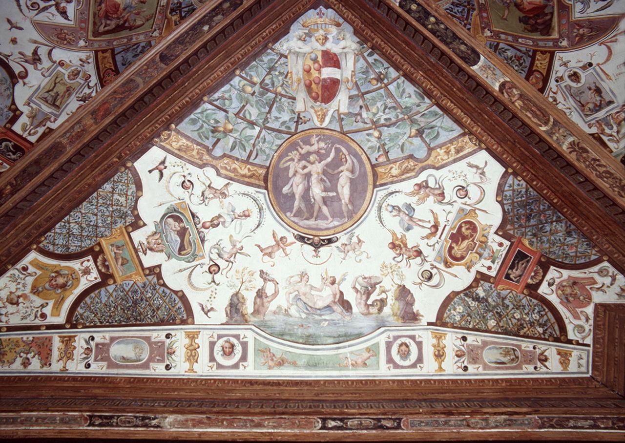motivo decorativo a grottesche (dipinto) di Allori Alessandro (bottega) (sec. XVI)