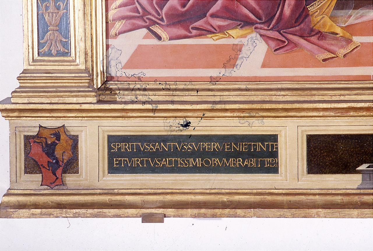 Cristo in pietà (cornice di dipinto) di Filipepi Alessandro detto Botticelli - manifattura fiorentina (sec. XV)