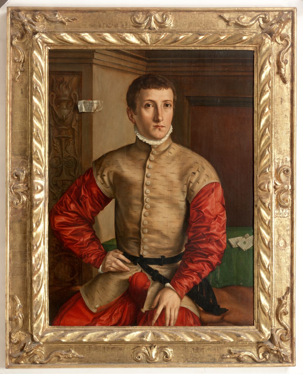 ritratto di giovane seduto (dipinto) di Pencz Georges (sec. XVI)
