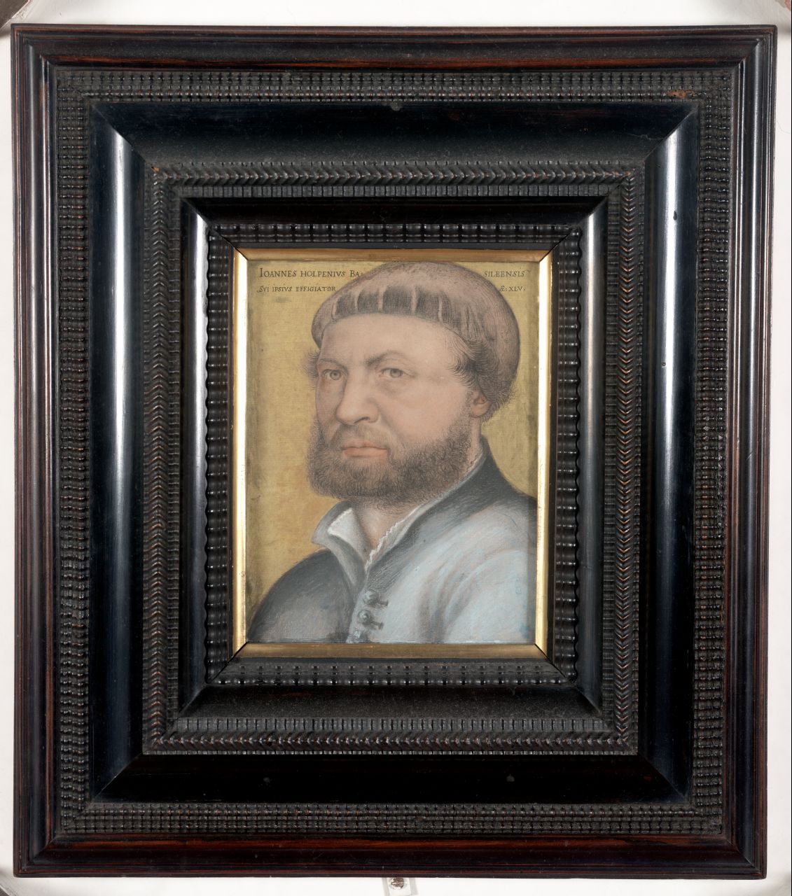 autoritratto di Hans Holbein il giovane (dipinto) di Holbein Hans il Giovane (sec. XVI)