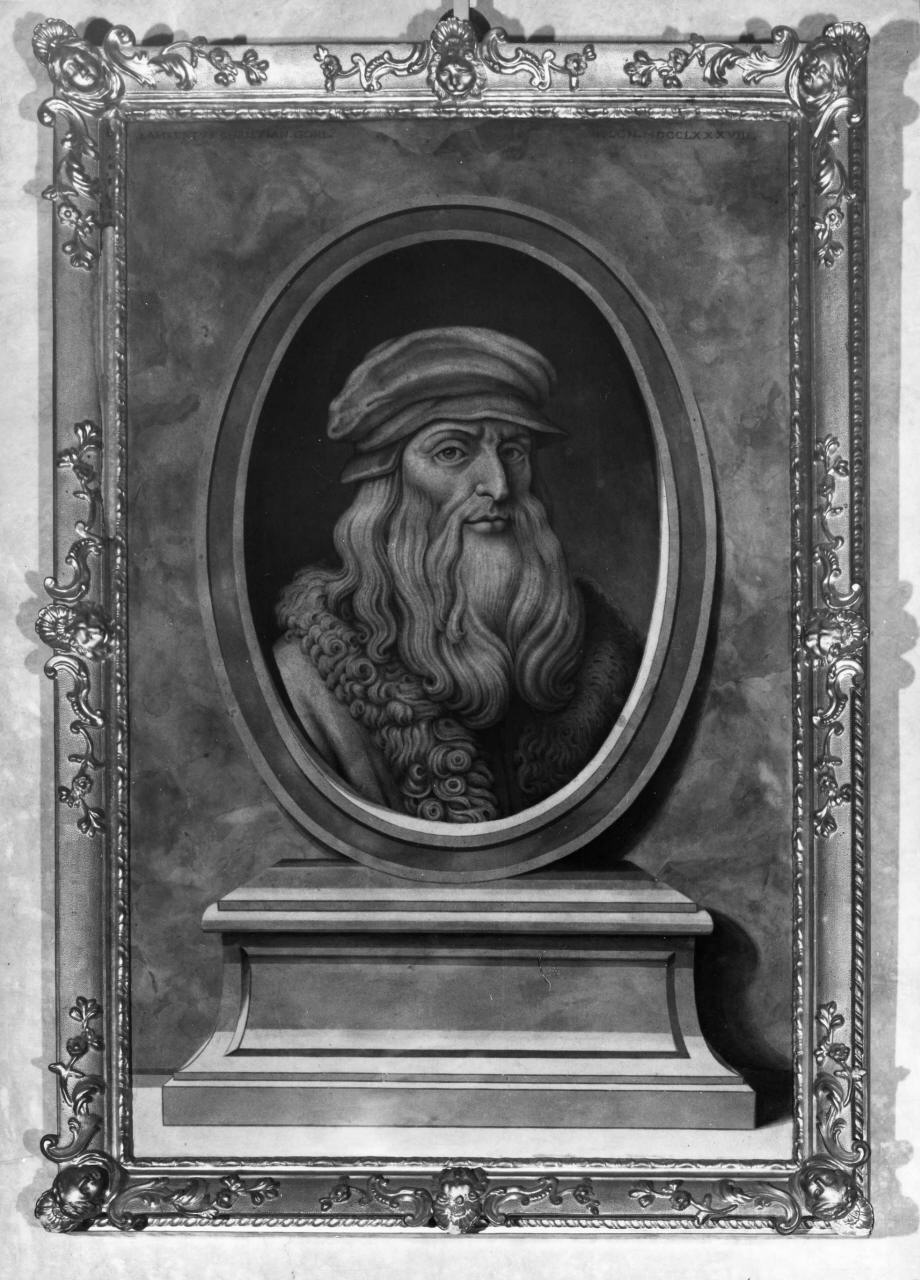 ritratto di Leonardo da Vinci (dipinto) di Gori Lamberto Cristiano (sec. XVIII)