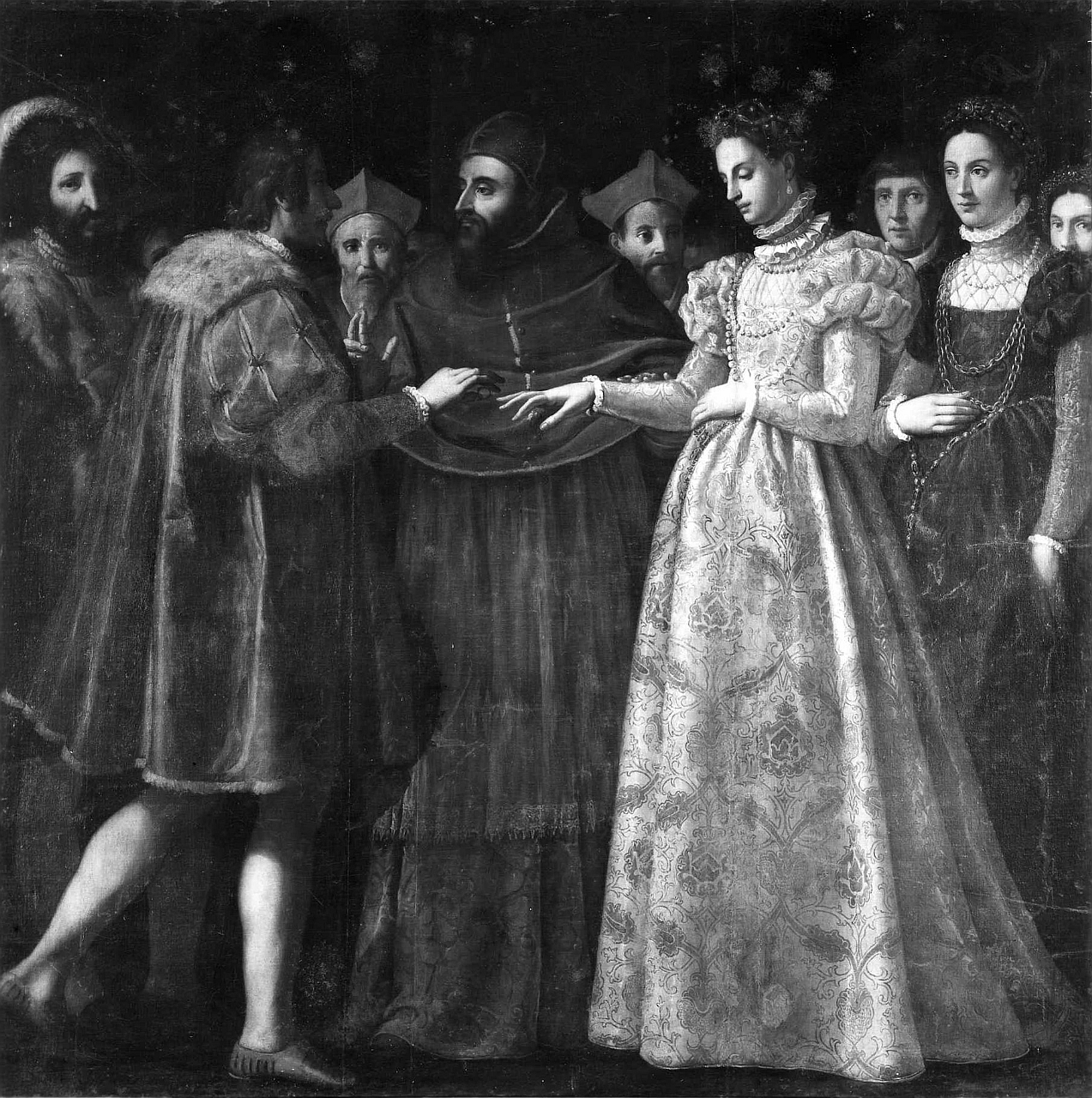 matrimonio di Caterina de' Medici e Enrico II di Francia (dipinto) di Chimenti Jacopo detto Empoli (sec. XVII)
