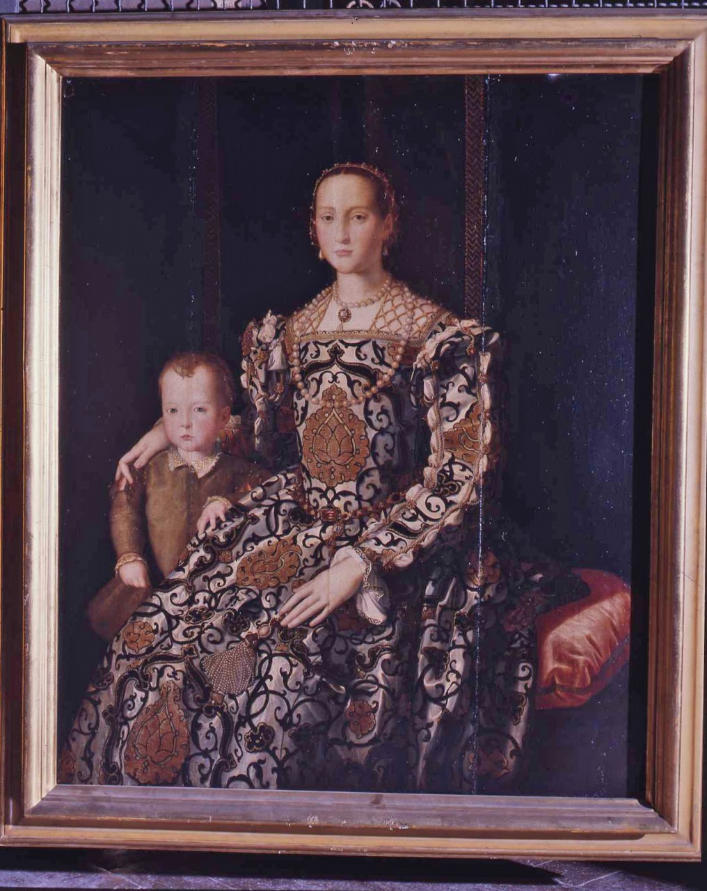 ritratto di Eleonora di Toledo con il figlio Garzia de' Medici (dipinto) di Vaiani Lorenzo detto Lorenzo dello Sciorina (ultimo quarto sec. XVI)