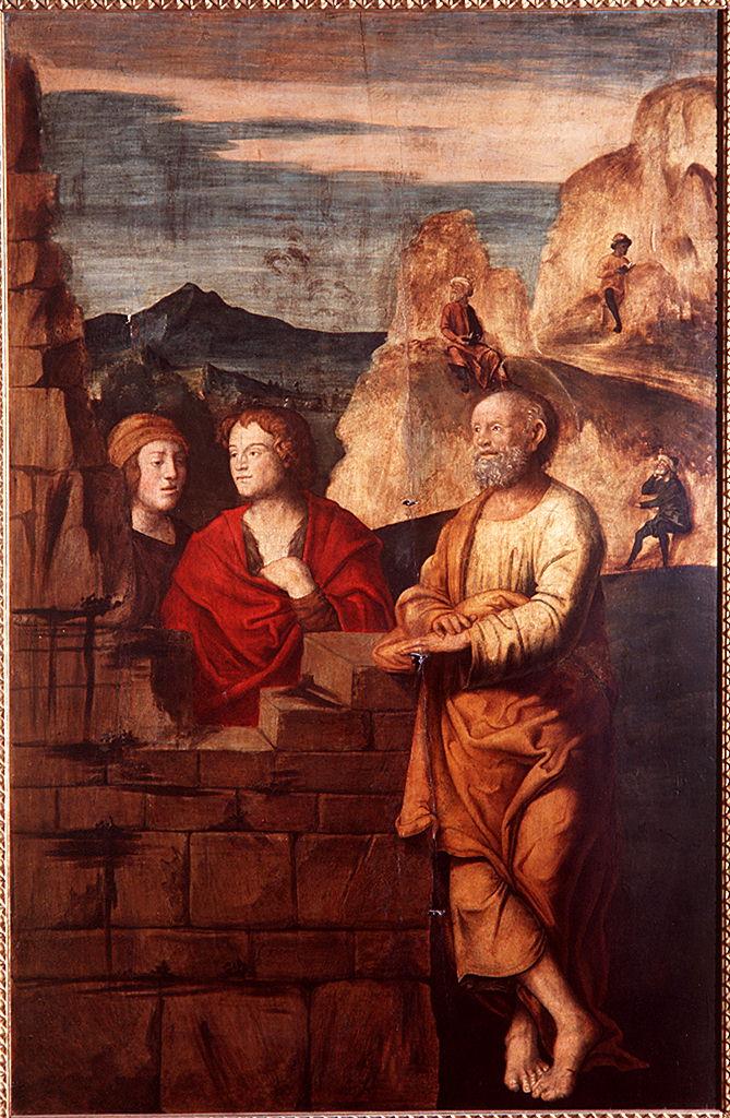episodi dell'infanzia di Cristo (dipinto) di Caroto Giovanni Francesco (sec. XVI)