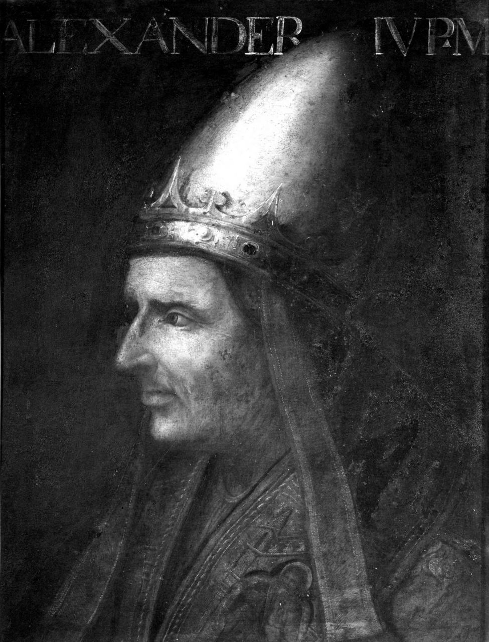 ritratto di papa Alessandro IV (dipinto) di Dell'Altissimo Cristofano (attribuito) (sec. XVI)