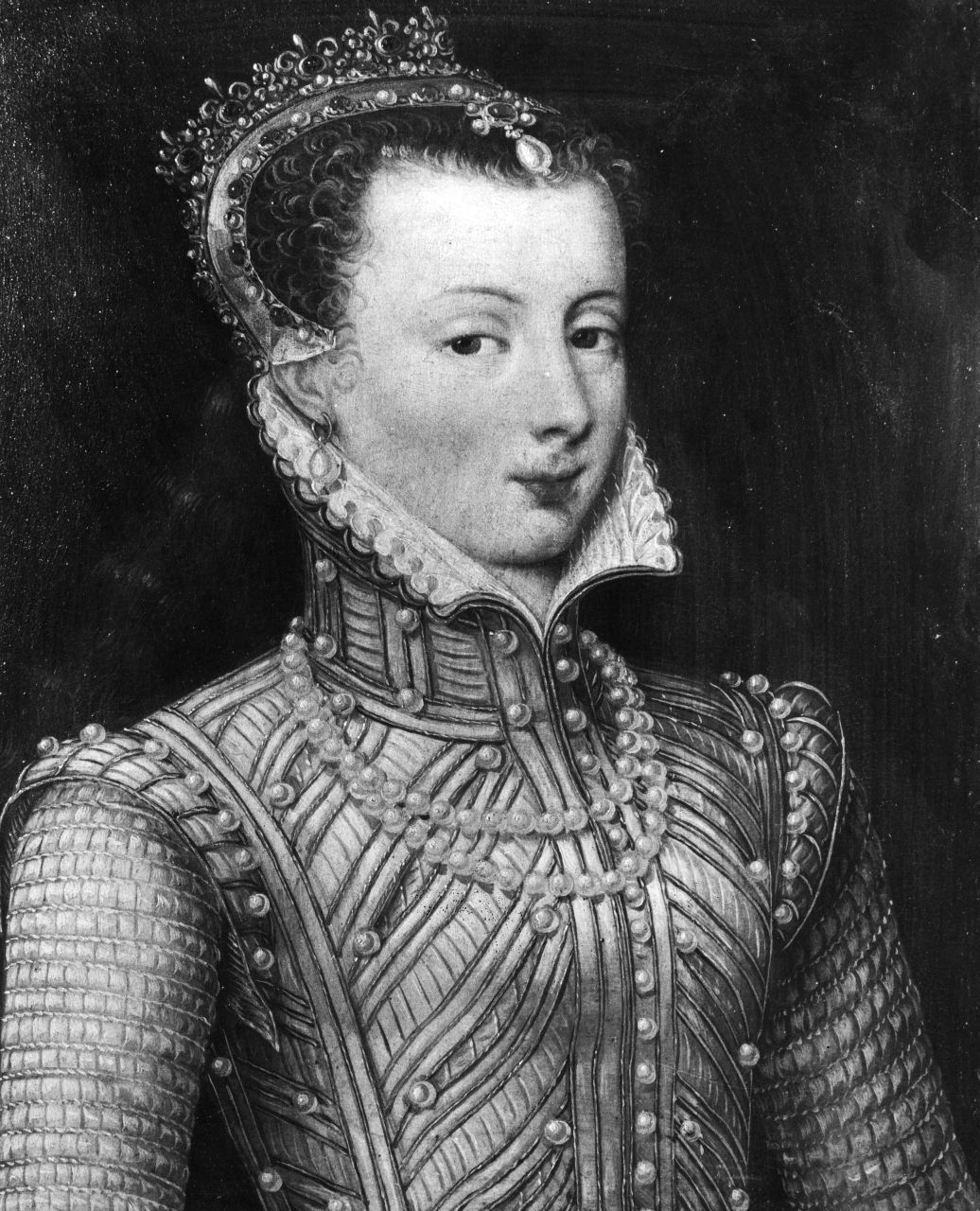 ritratto di giovane donna (dipinto) - ambito fiammingo (sec. XVI)