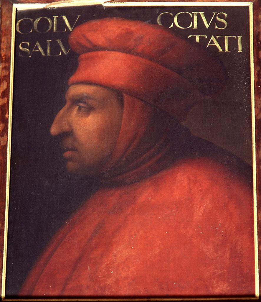 ritratto di Coluccio Salutati (dipinto) di Dell'Altissimo Cristofano (sec. XVI)