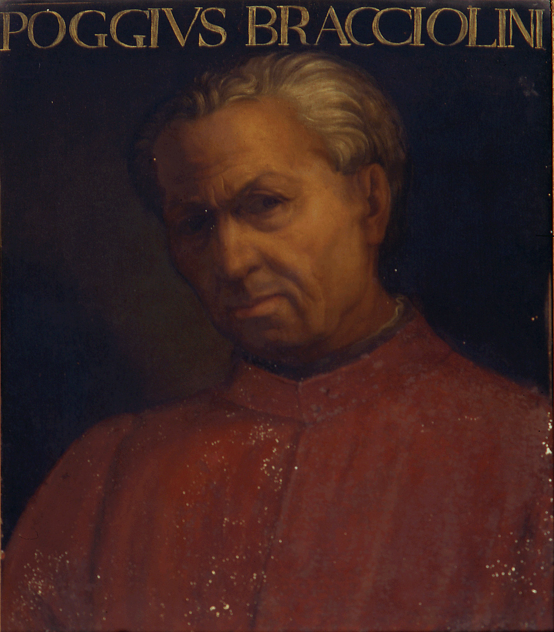 ritratto di Poggio Bracciolini (dipinto) di Dell'Altissimo Cristofano (sec. XVI)