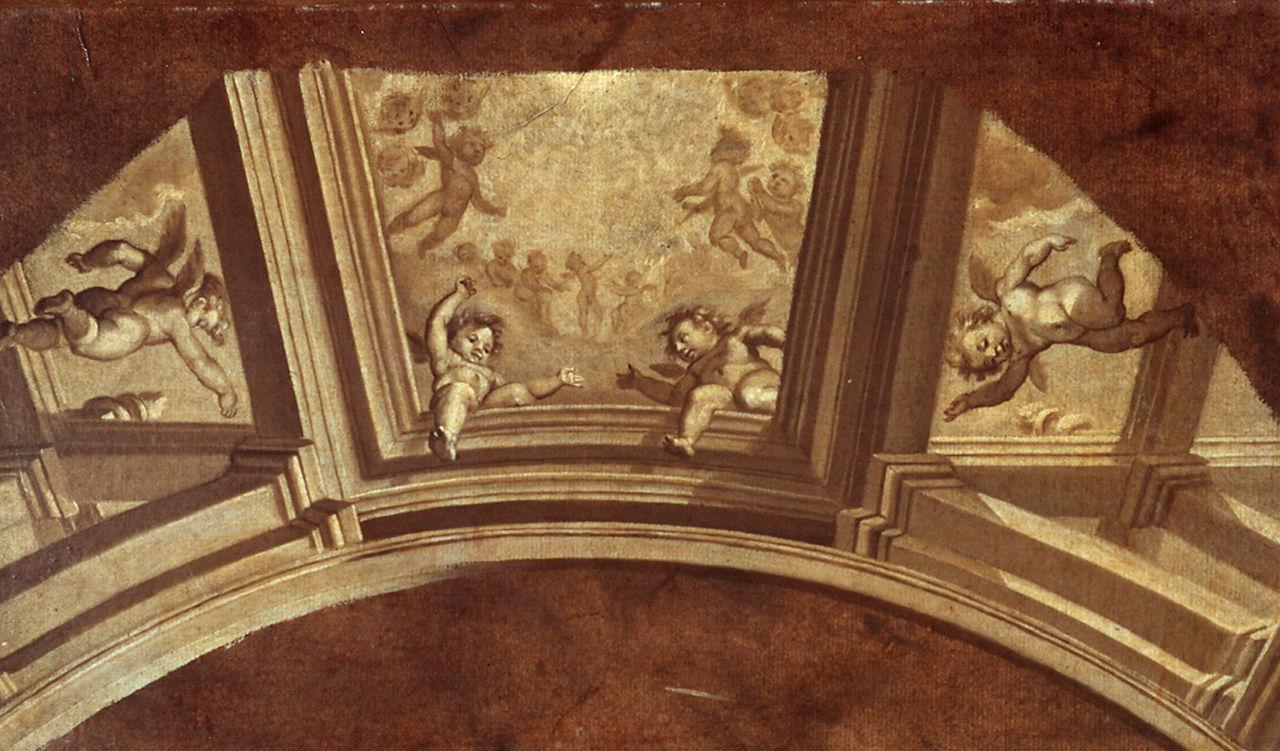 finte architetture e angeli (dipinto) di Schiaminossi Raffaello (secc. XVI/ XVII)