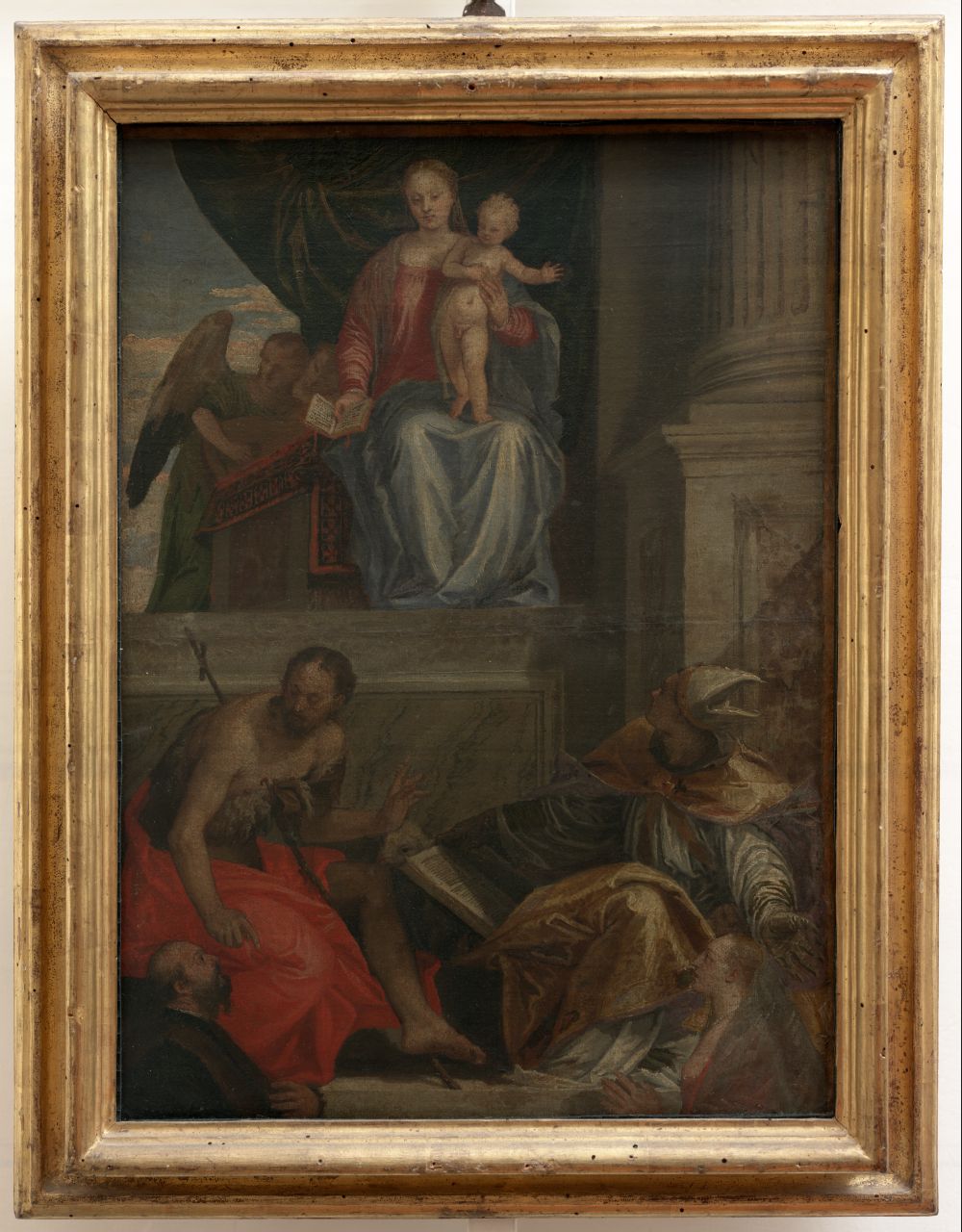 Madonna con Bambino con Santi e donatori (dipinto) di Caliari Paolo detto Paolo Veronese (sec. XVI)