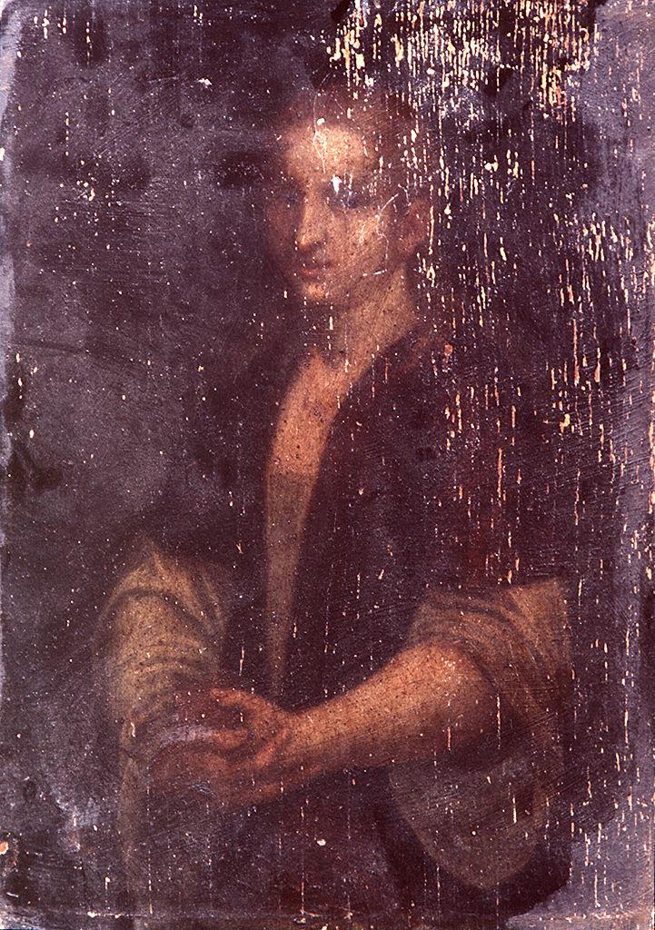 ritratto di donna (dipinto) di Vecellio Tiziano (maniera) (seconda metà sec. XVI)