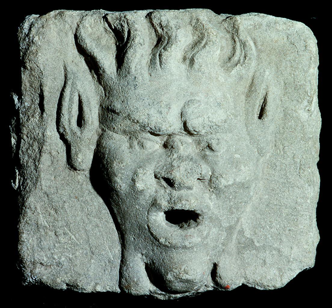 testa di satiro (rilievo) - ambito italiano (?) (sec. XVI)