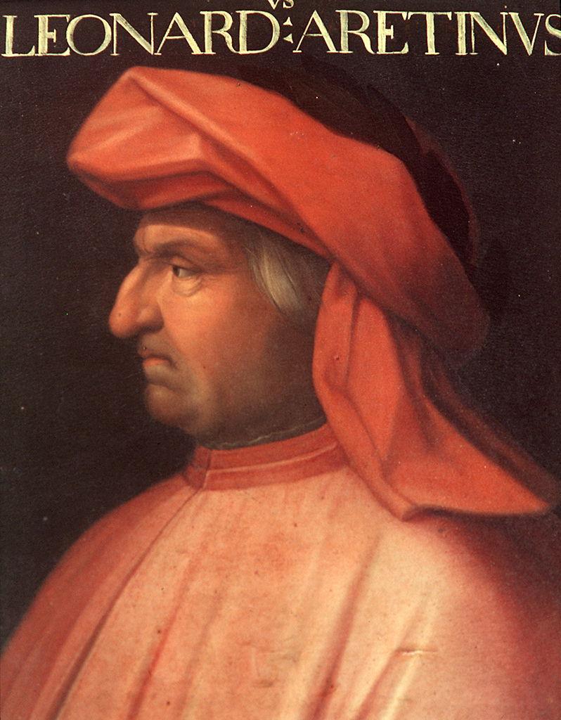 ritratto di Leonardo Bruni (dipinto) di Dell'Altissimo Cristofano (sec. XVI)