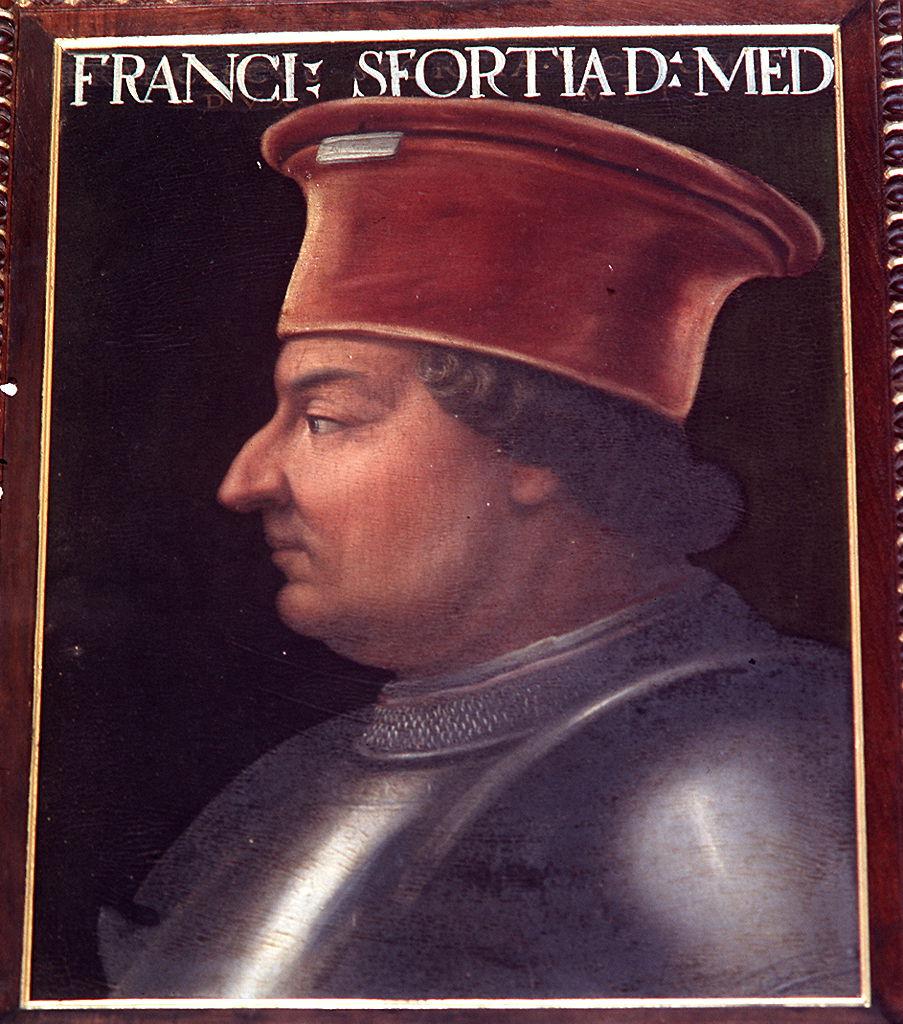 ritratto di Francesco Sforza (dipinto) di Dell'Altissimo Cristofano (sec. XVI)