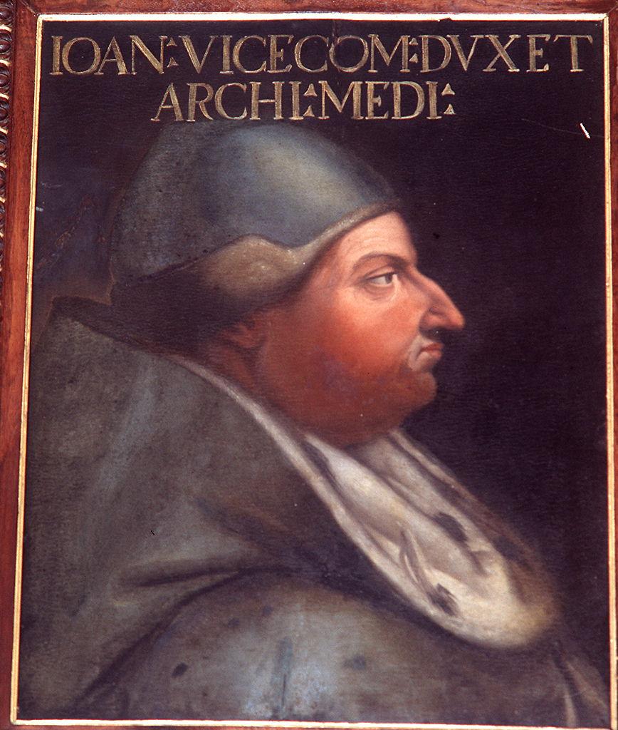 ritratto dell'arcivescovo Giovanni Visconti (dipinto) di Dell'Altissimo Cristofano (sec. XVI)