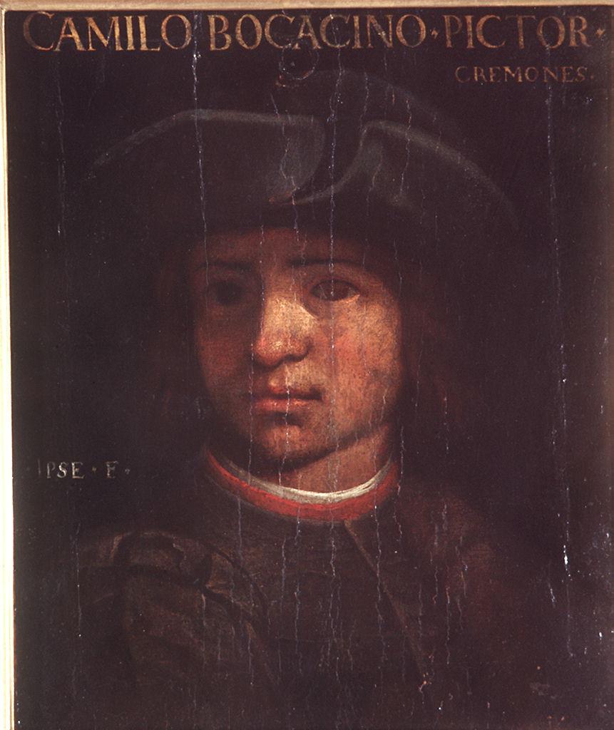 autoritratto di Camillo Boccaccino (?) (dipinto) di Boccaccino Camillo (?) (sec. XVI)