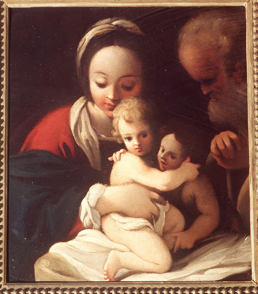Sacra Famiglia con San Giovanni Battista bambino (dipinto) di Schedoni Bartolomeo (maniera) (sec. XVII)