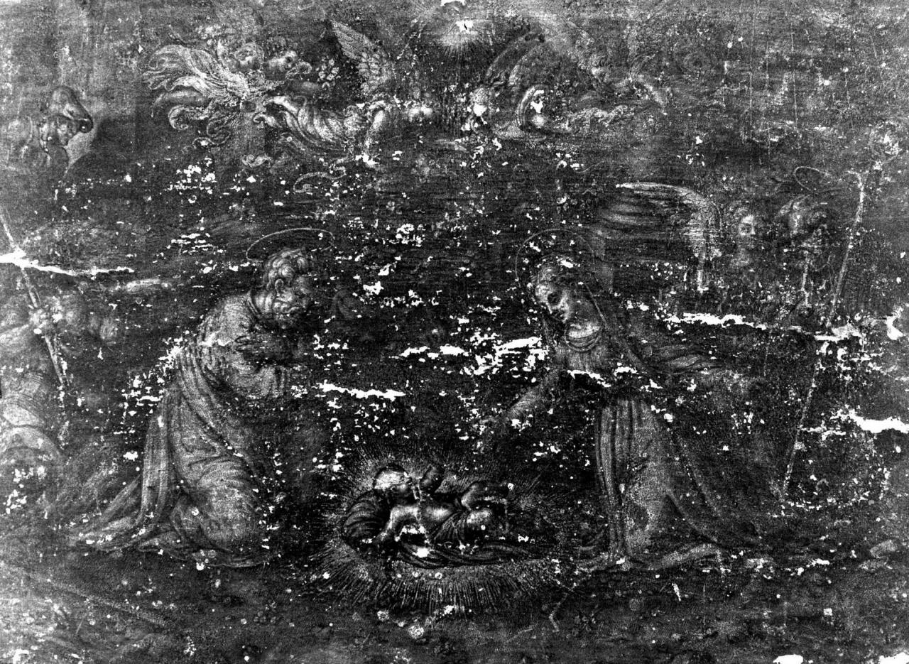 adorazione di Gesù Bambino (dipinto) di Pippi Giulio detto Giulio Romano (sec. XVI)