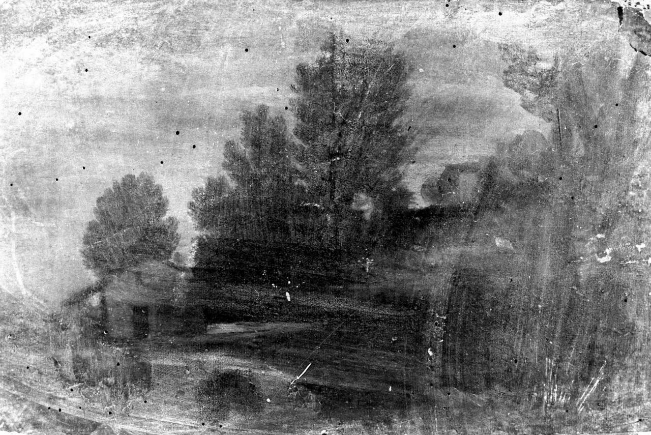 paesaggio (dipinto) - ambito napoletano (sec. XVII)