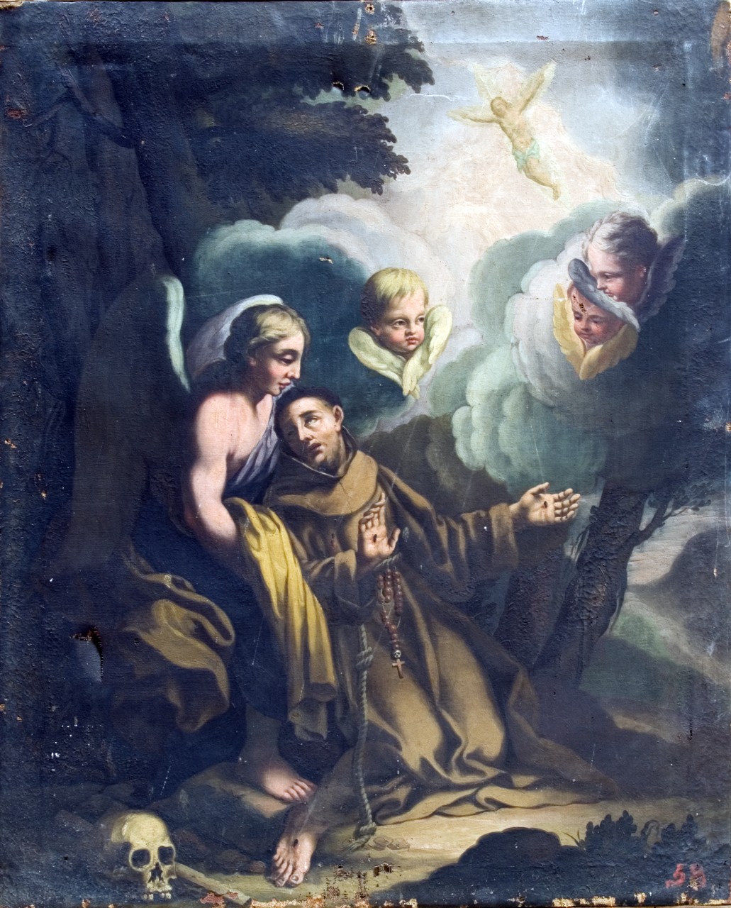 estasi di San Francesco d'Assisi (dipinto) - ambito fiorentino (inizio sec. XVIII)