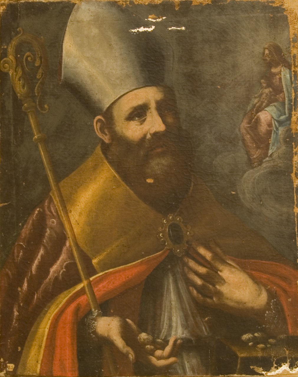 Santo vescovo (dipinto) - ambito fiorentino (metà sec. XVII)