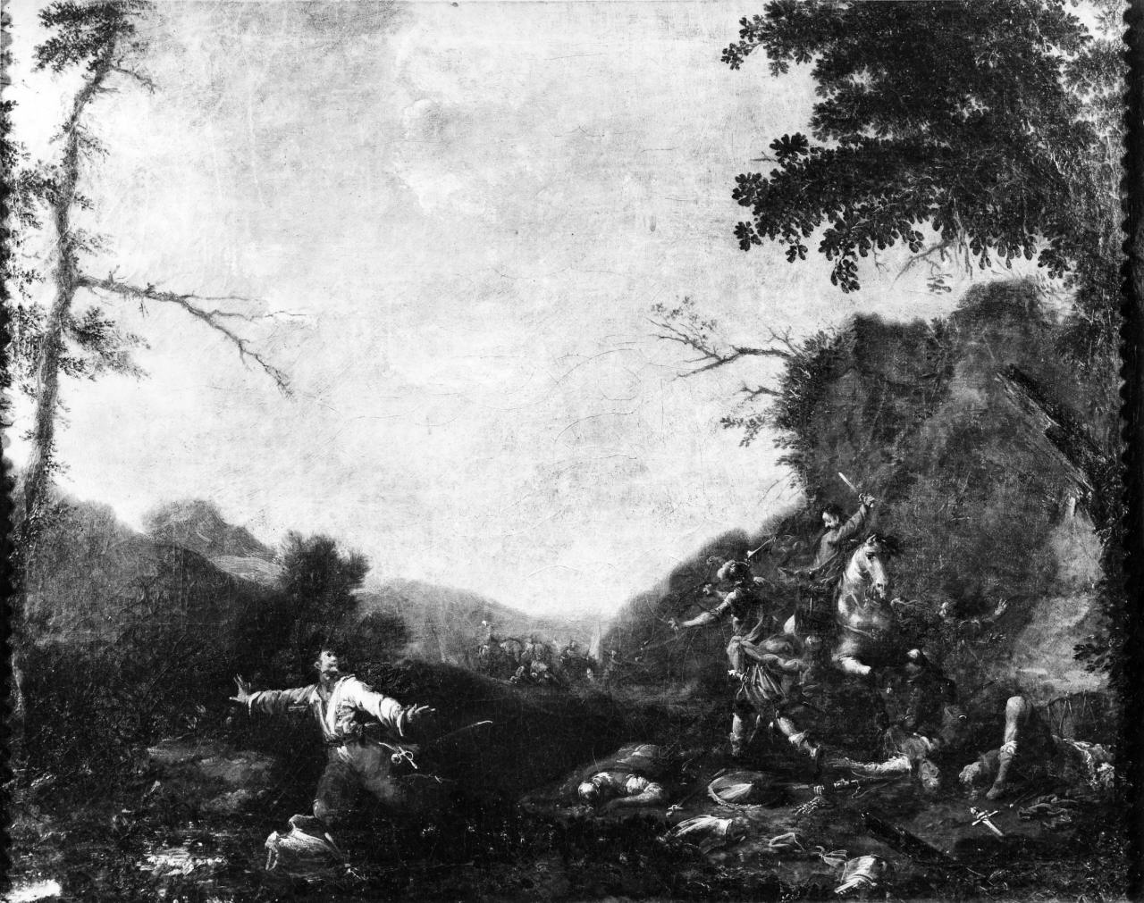 battaglia (dipinto) di Wouwerman Philips (attribuito) (sec. XVII)