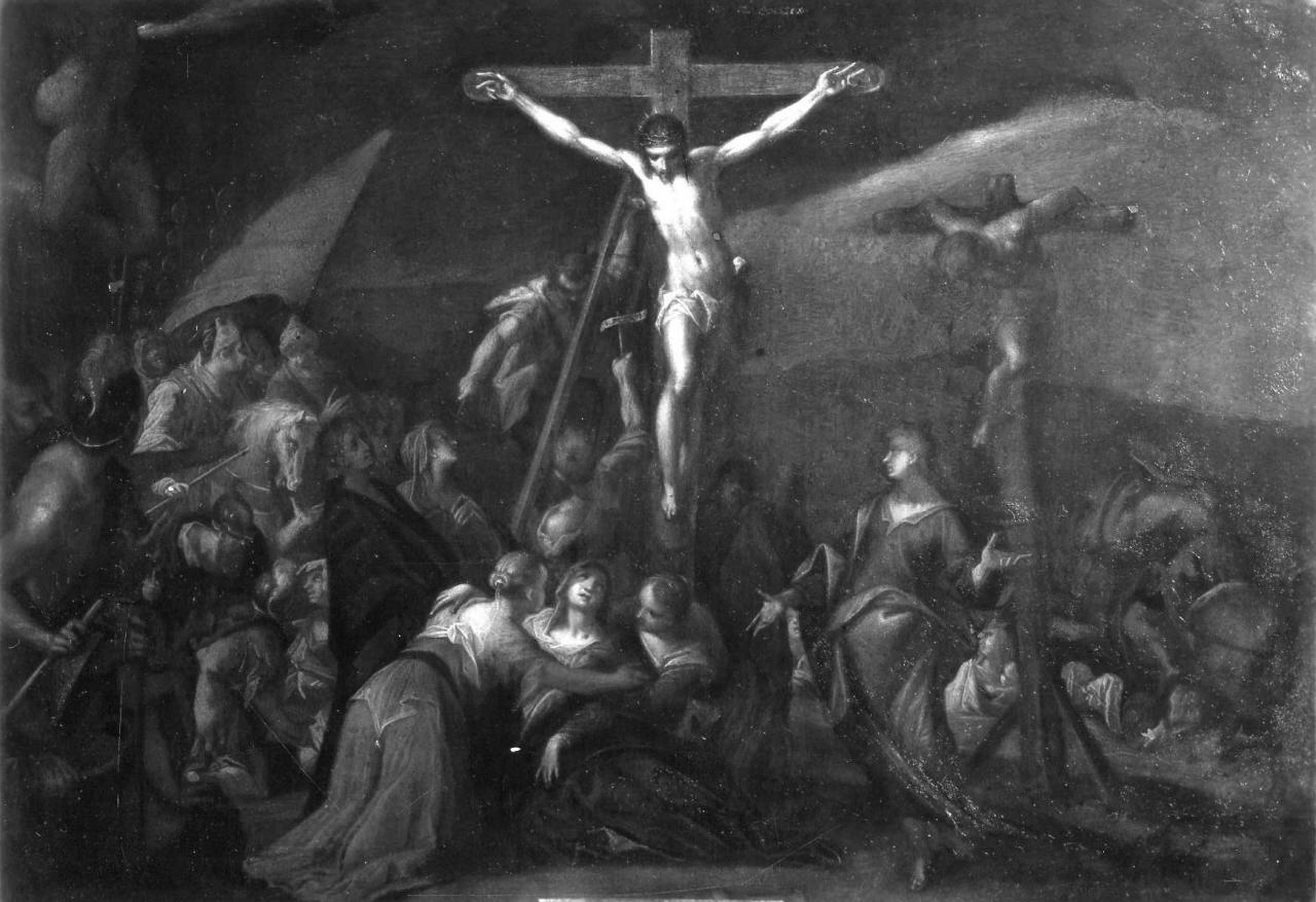 crocifissione di Cristo (dipinto) - ambito tedesco (sec. XVII)