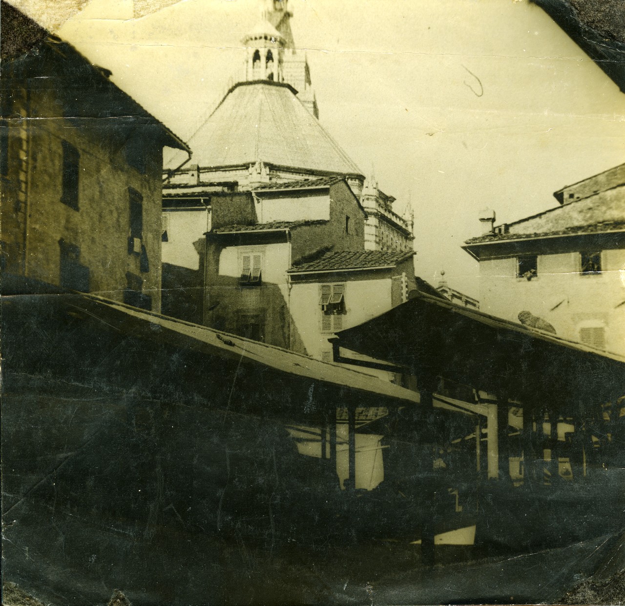 Pistoia - Piazza - Veduta (positivo) di Gabinetto fotografico del Polo Museale Fiorentino (inizio XX)