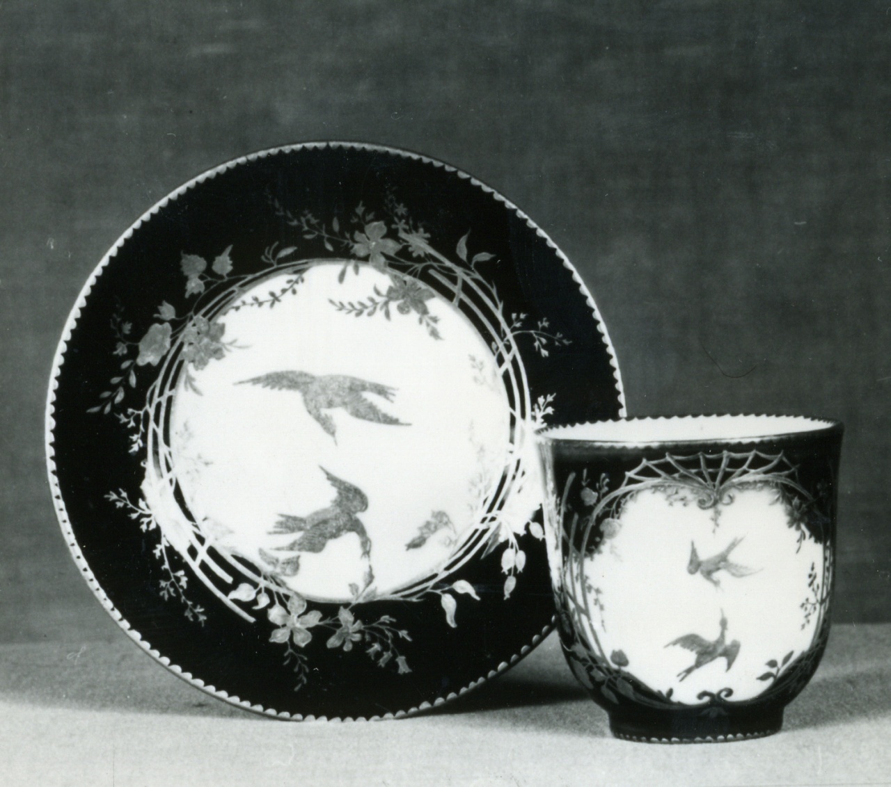 tazza, serie - manifattura di Vincennes (sec. XVIII)