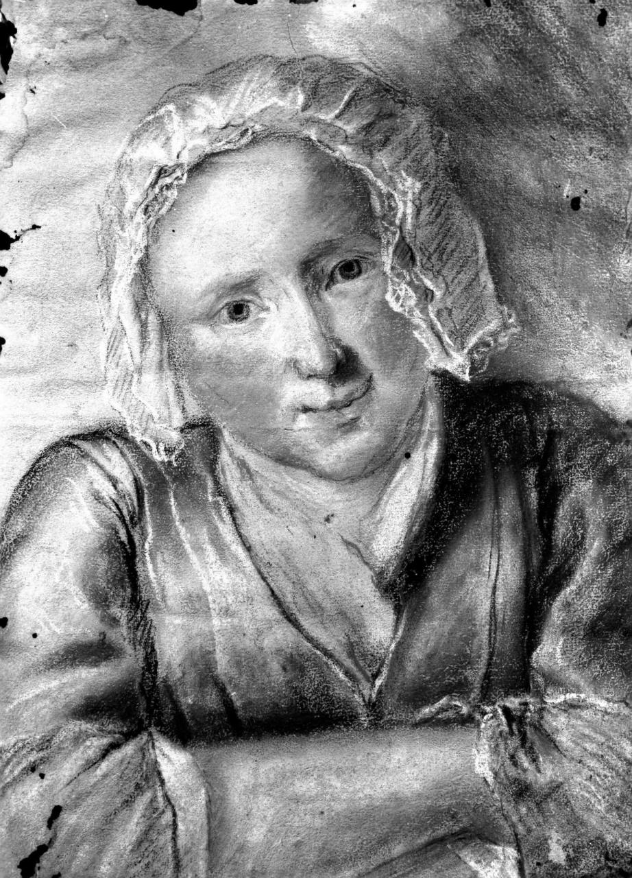 ritratto di donna (disegno) - ambito francese (?) (metà sec. XVIII)