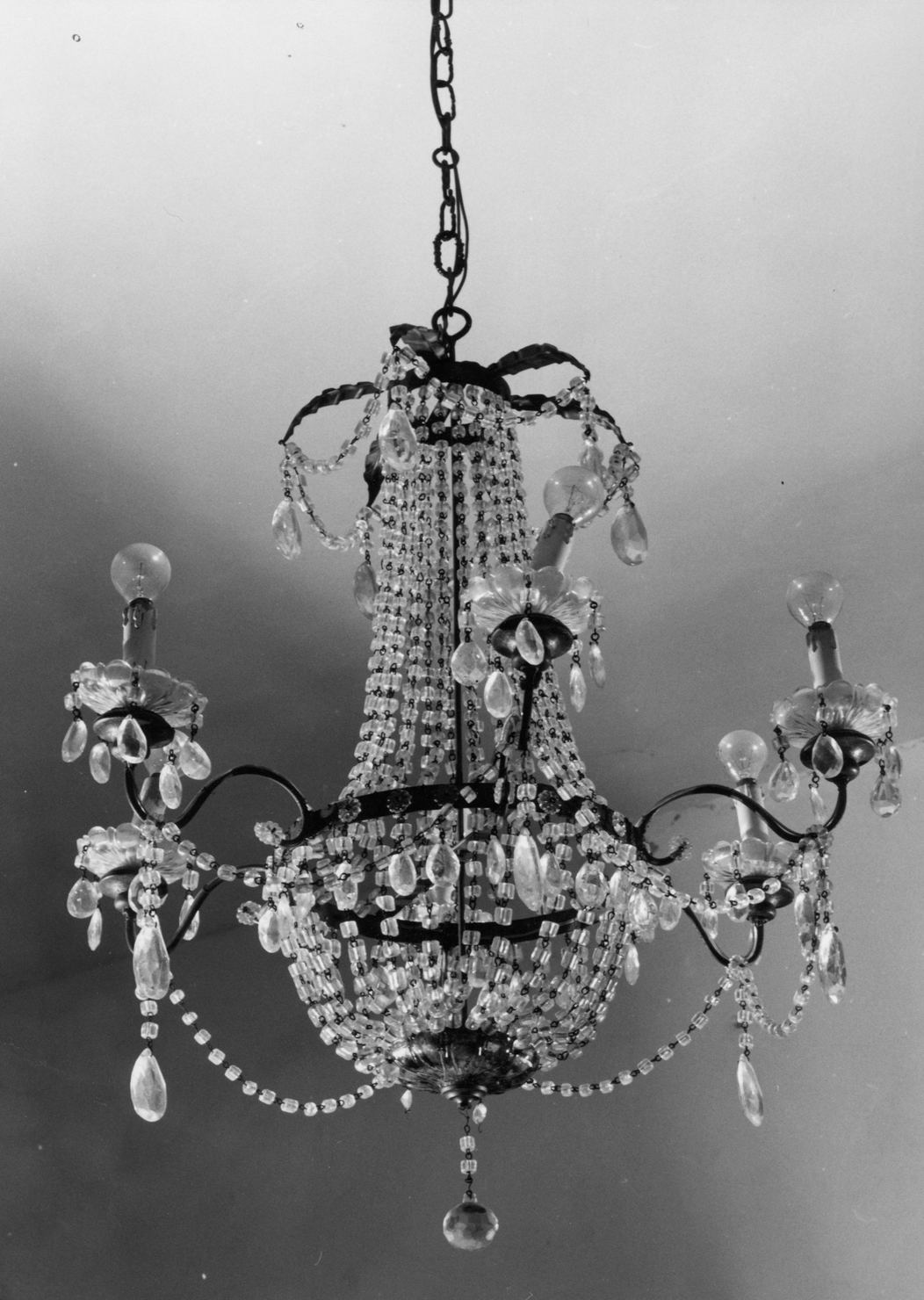 lampadario, opera isolata - bottega toscana (sec. XIX)