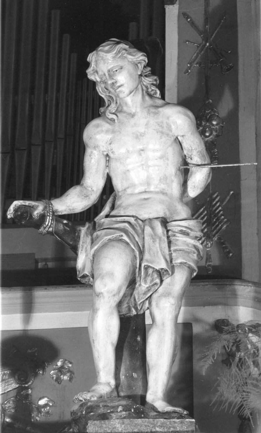San Sebastiano (statua, elemento d'insieme) - ambito senese (metà sec. XVIII)