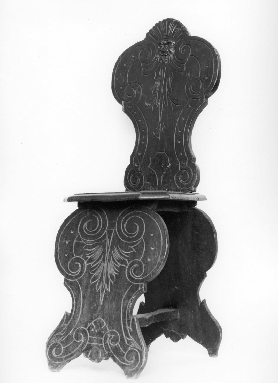 sedia, serie - bottega toscana (fine/inizio secc. XIX/ XX)