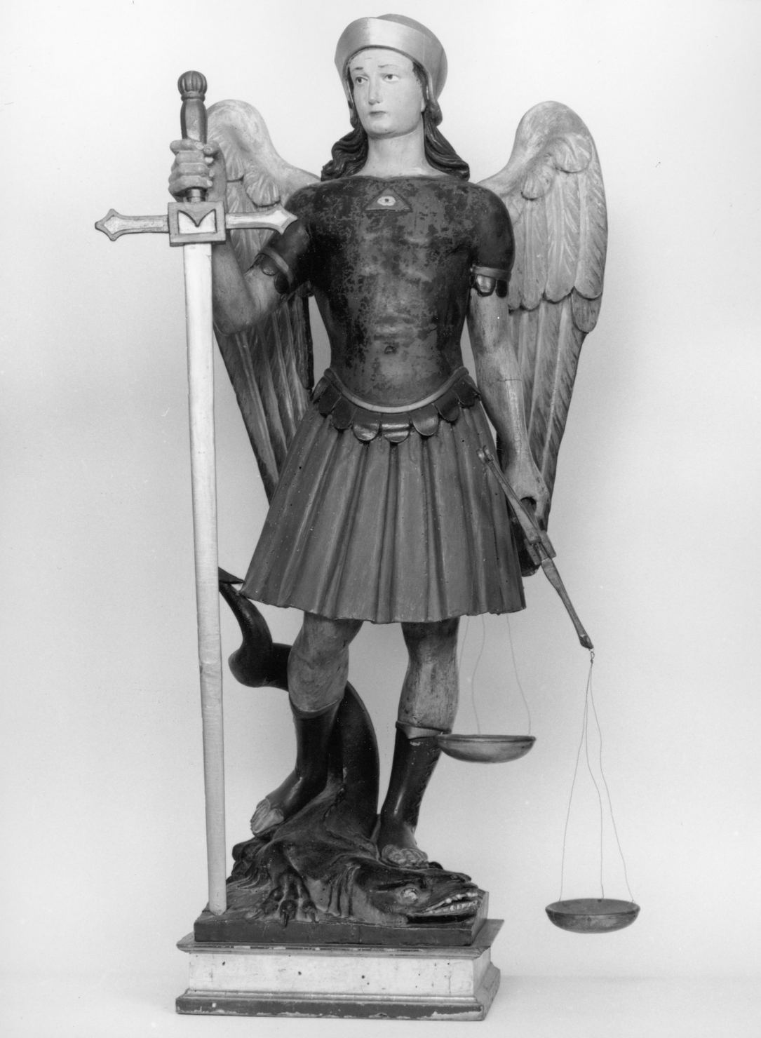 San Michele Arcangelo (statuetta devozionale) - ambito senese (sec. XIX)