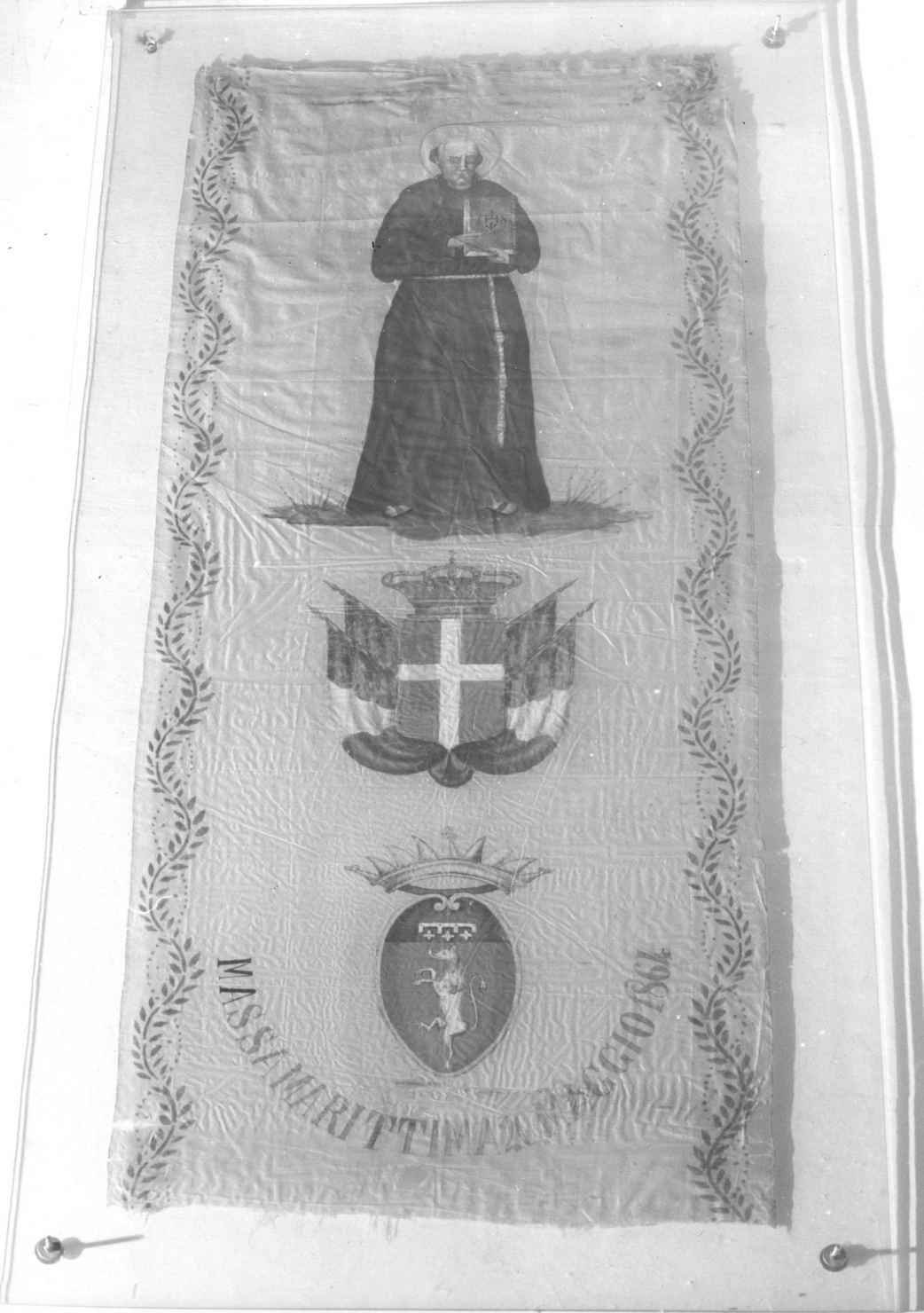 stendardo, opera isolata - manifattura massetana (sec. XIX)