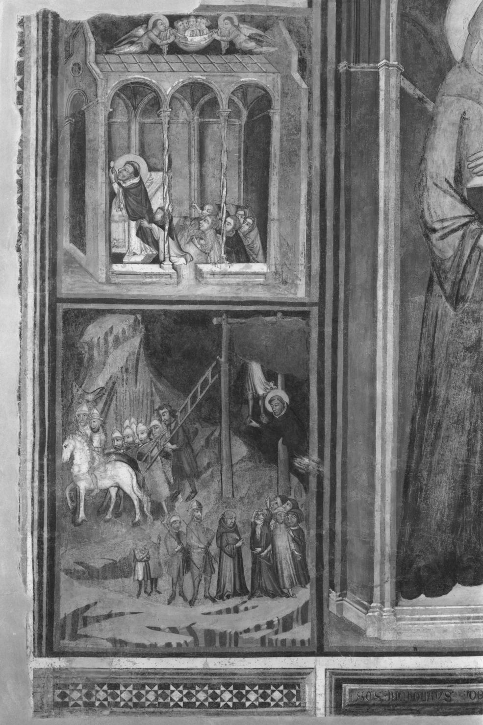 episodi della vita di San Nicola da Tolentino (dipinto, ciclo) di Maestro di Monterotondo (prima metà sec. XIV)