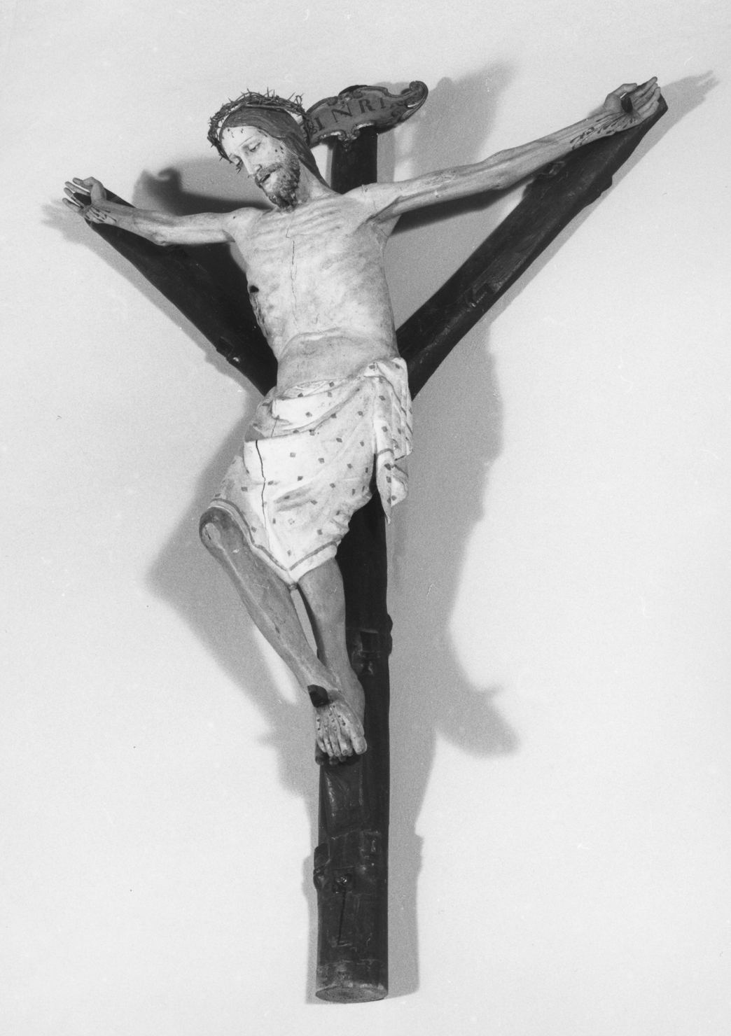 Cristo crocifisso (crocifisso, opera isolata) - bottega toscana (seconda metà sec. XIX)