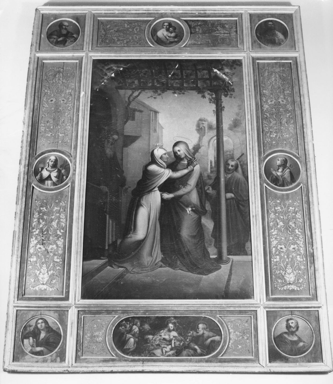 visitazione (dipinto) di Lepri Raffaello (secondo quarto sec. XIX)