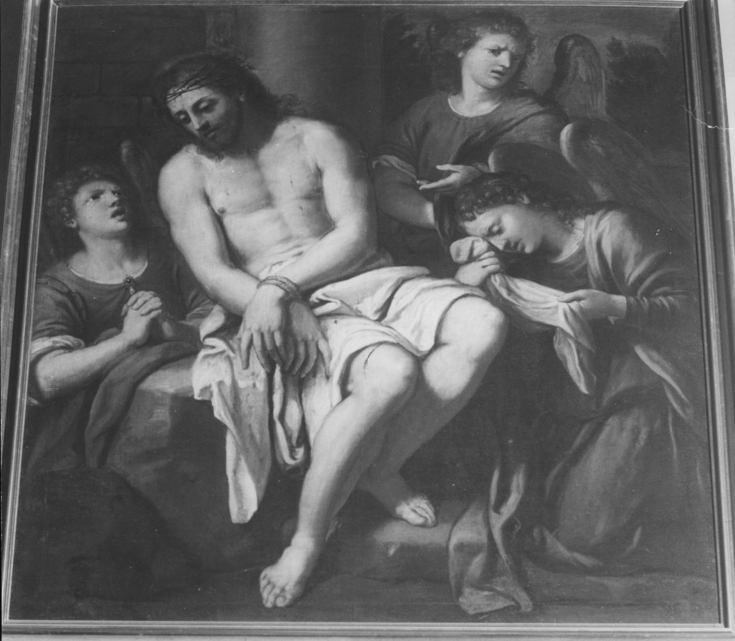 Cristo compianto dagli angeli (dipinto) - ambito emiliano (prima metà sec. XVII)