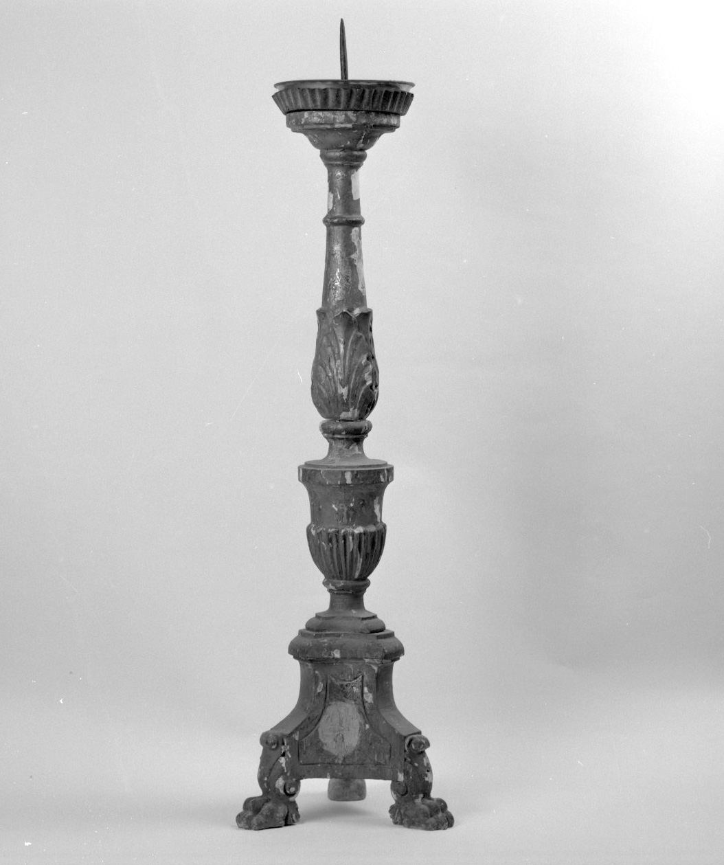 candeliere - bottega italiana (inizio sec. XIX)