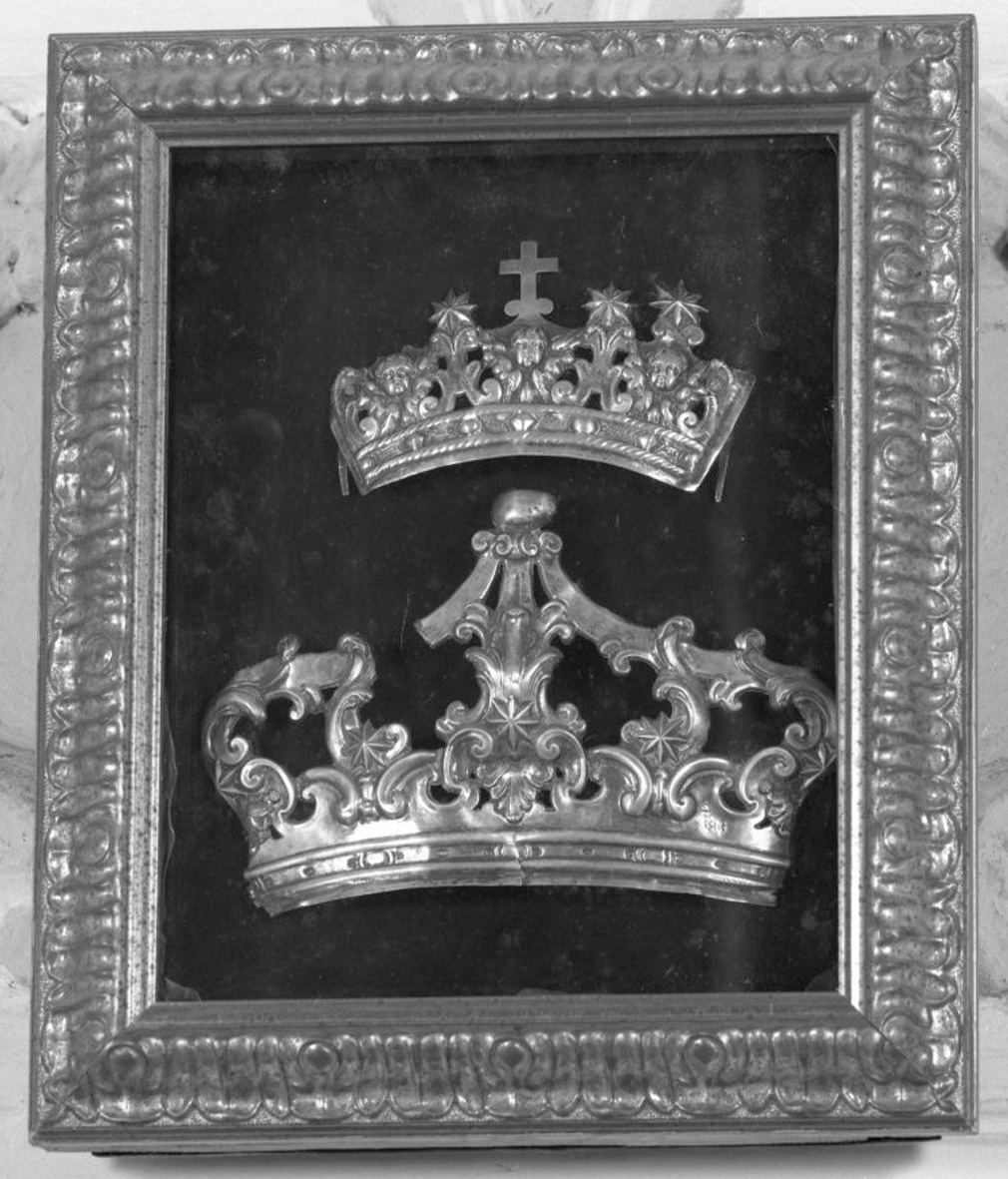 corona di immagine sacra, serie - bottega italiana (seconda metà sec. XVIII)