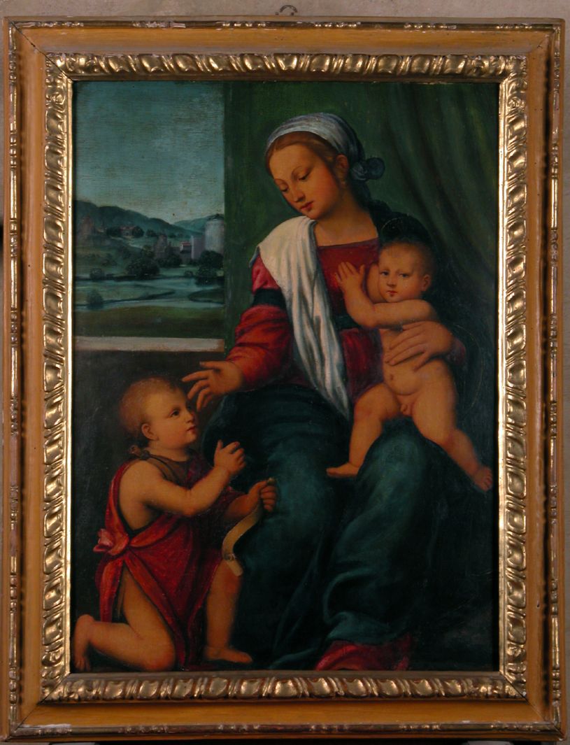 Madonna con Bambino e San Giovannino (dipinto) - ambito fiorentino (prima metà sec. XVI)