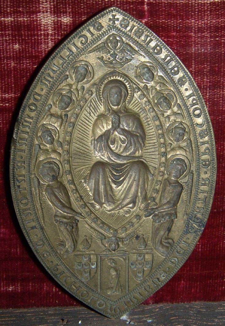 Madonna Assunta con angeli (sigillo) - bottega senese (sec. XV)
