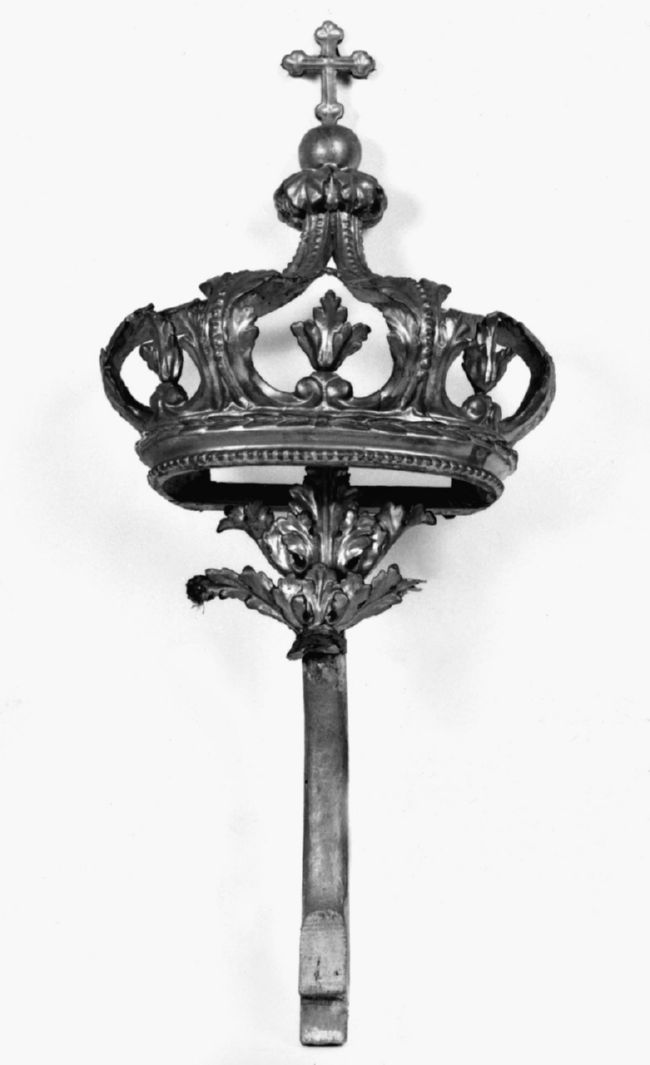 corona, elemento d'insieme - bottega senese (sec. XVIII)