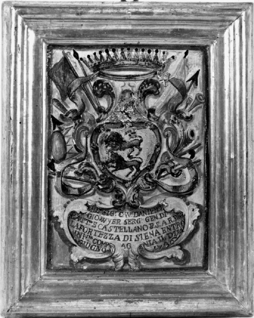 stemma gentilizio di Danielle Giovanni Wyer (dipinto) - bottega senese (sec. XVIII)