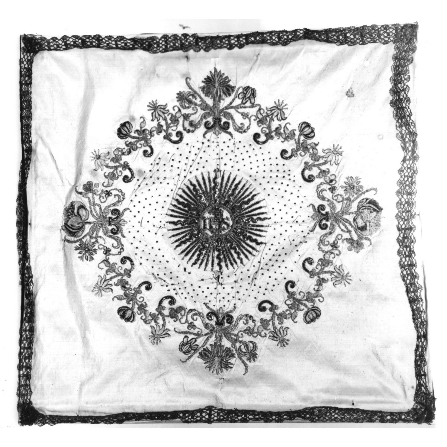 coperta di immagine sacra - manifattura italiana (sec. XVIII)