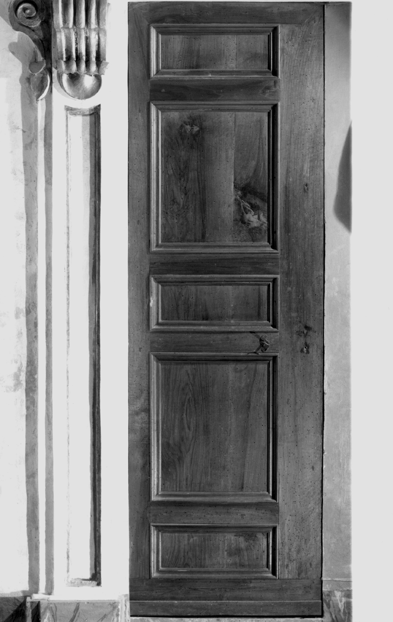 porta, elemento d'insieme - bottega senese (prima metà sec. XX)