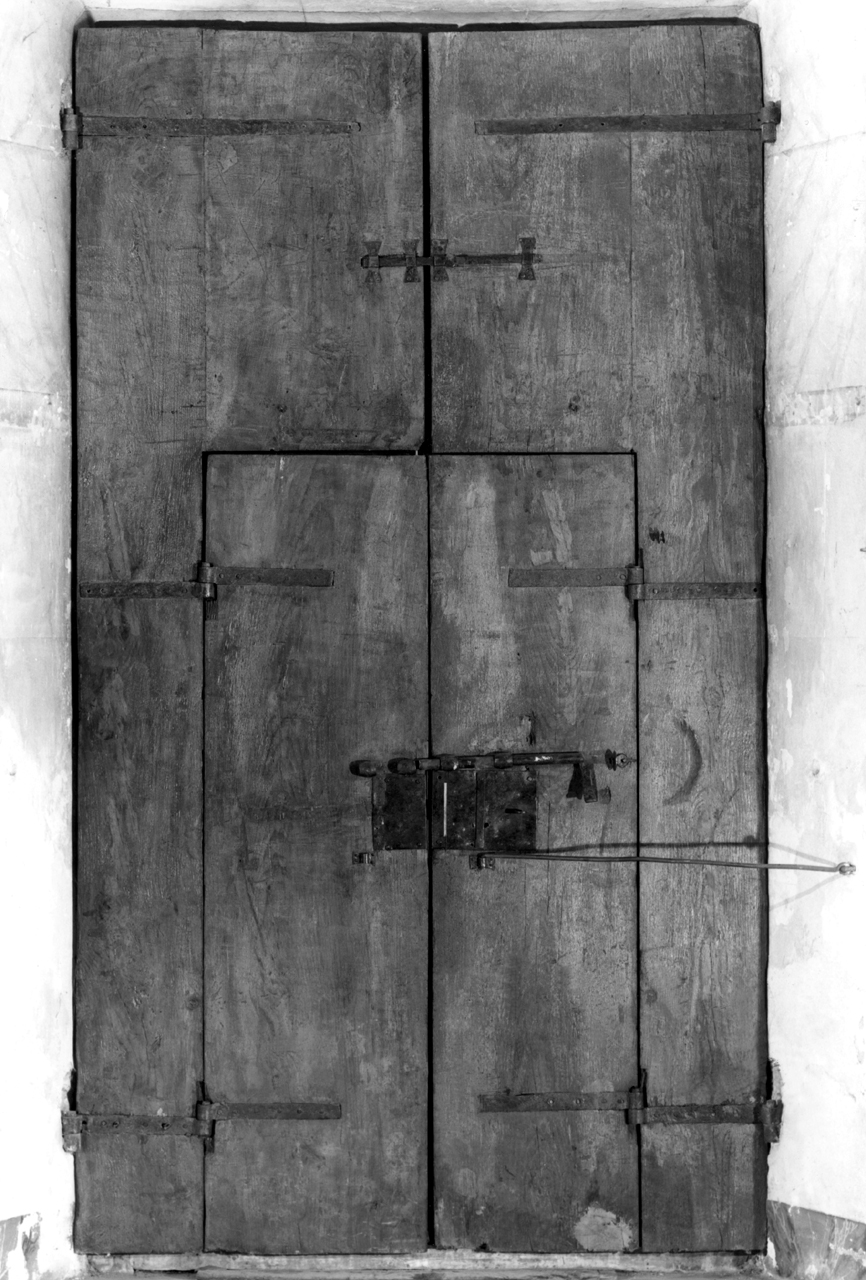 portone - a due battenti, elemento d'insieme - bottega senese (sec. XVIII)