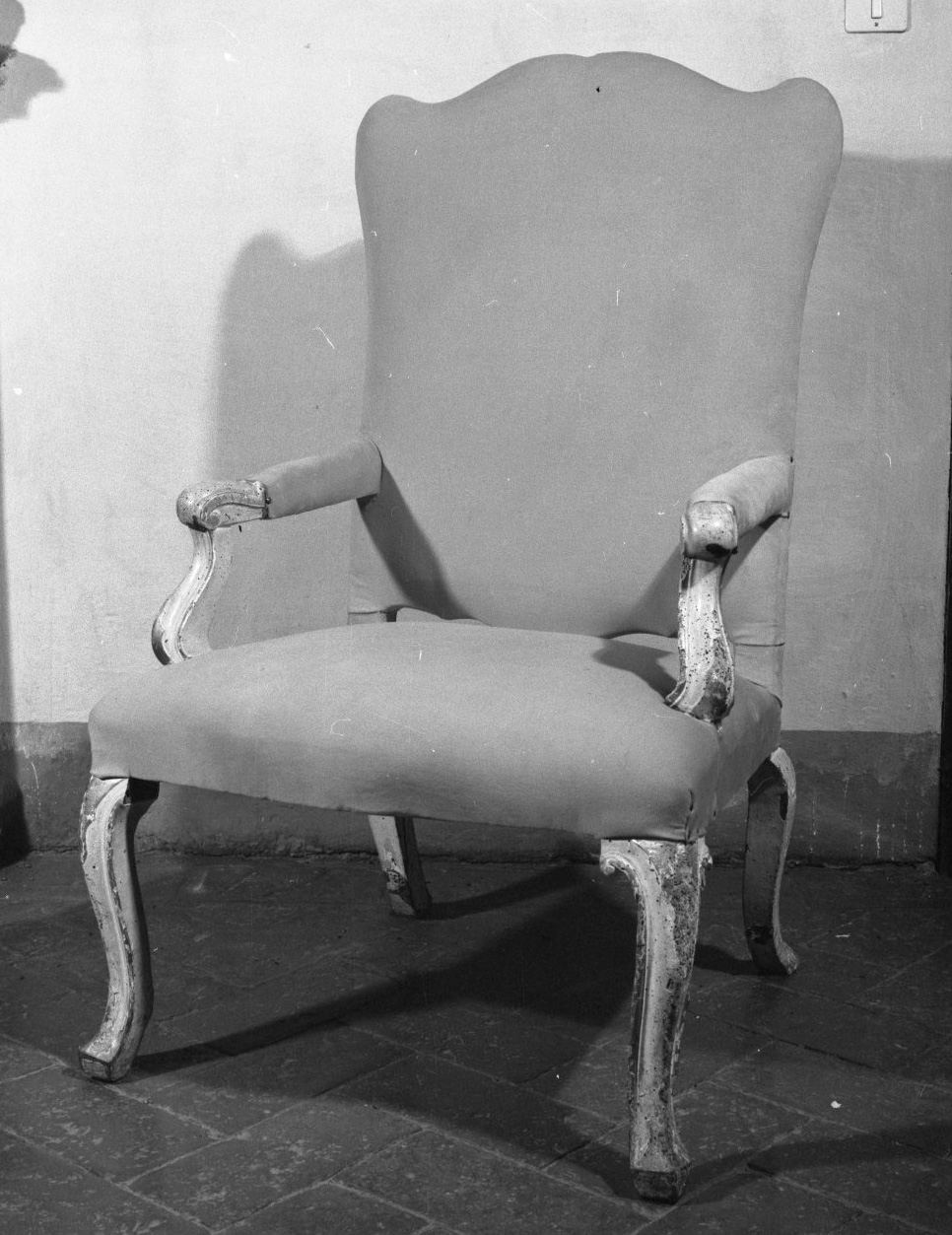 poltrona, elemento d'insieme - bottega toscana (prima metà sec. XVIII)