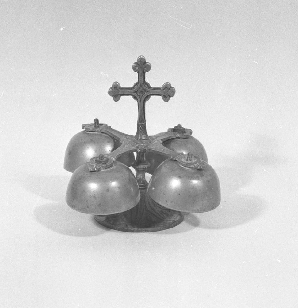 campanello d'altare multiplo - bottega toscana (prima metà sec. XX)